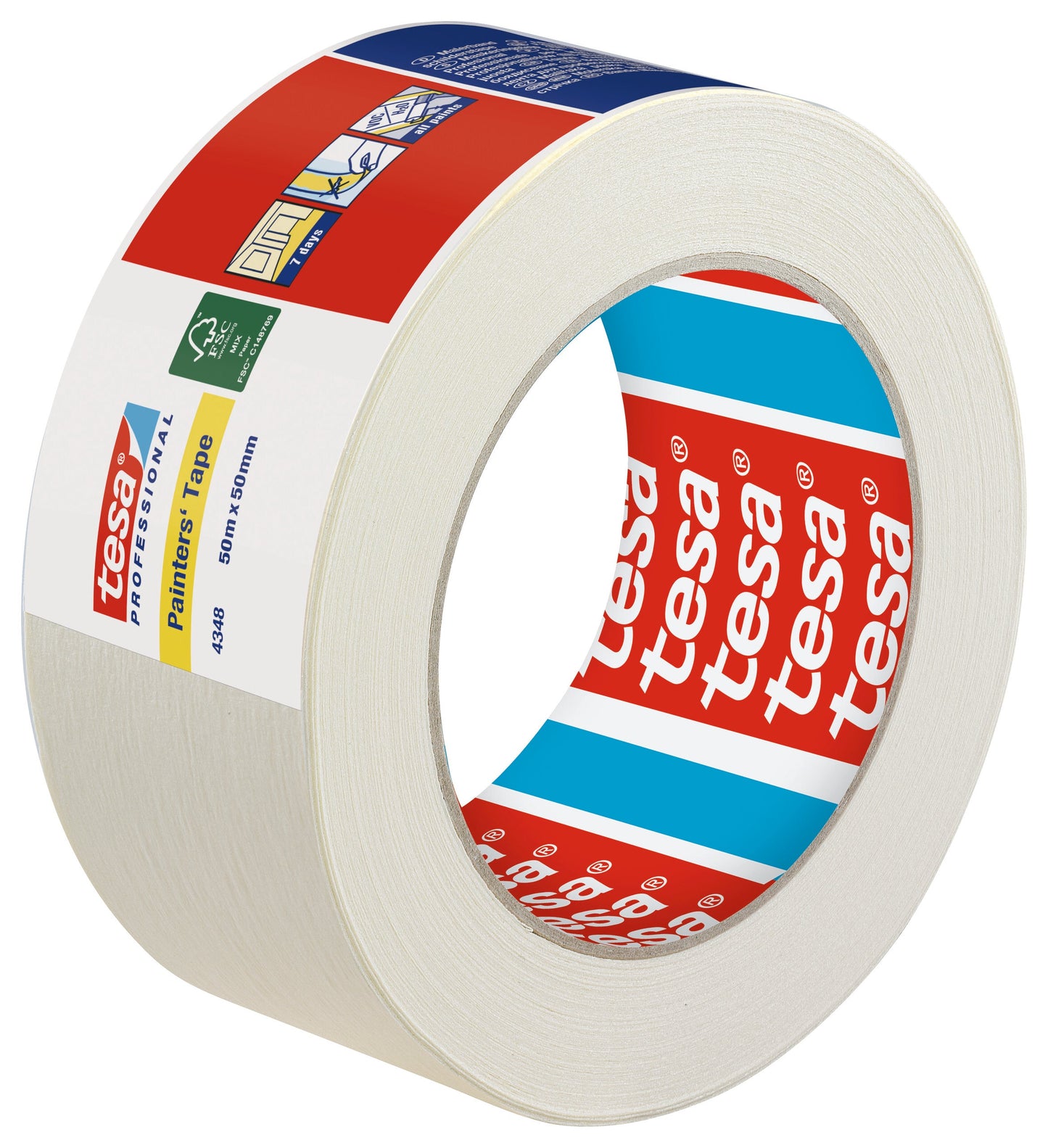 tesa® Professional 4348 tesa® 4348 Flexible Masking Tape for Indoor Painting Applications - tesa 4042448280718 04348-00019 li400 left pa.jpg