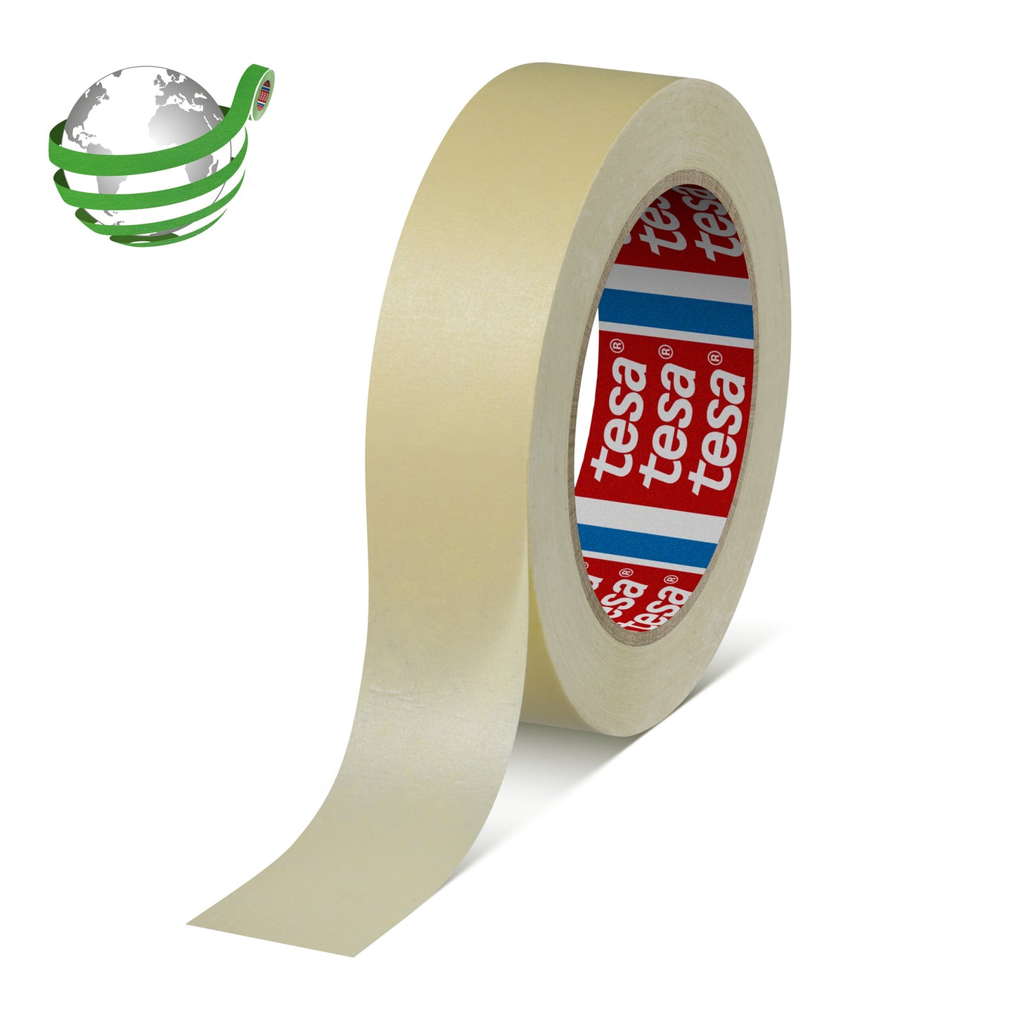 tesa® 4329 Flexible masking tape for spray painting - tesa-4329-pv1-finely-creped-paper-mask-tape-chamois-043290000301-pr-with-marker.jpg
