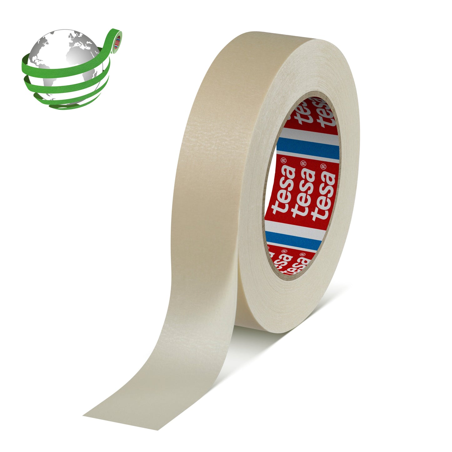 tesa® 4330 High performance paper masking tape for paintworks with oven drying up to 140 °C - tesa-4330-paper-masking-tape-oven-drying-chamois-043300002000-pr-with-marker.jpg
