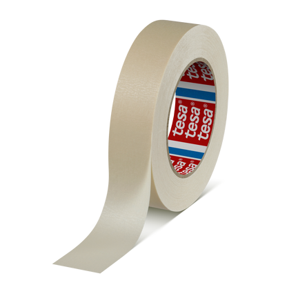 tesa® 4330 High performance paper masking tape for paintworks with oven drying up to 140 °C - tesa-4330-paper-masking-tape-oven-drying-chamois-043300002000-pr.png