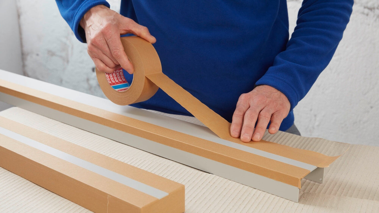 tesa® 4341 High Temperature-resistant Masking Tape for Paint-spraying with Subsequent Oven-drying up to 140 °C - tesa-4341-high-temperature-masking-tape-step1of6-ap.jpg