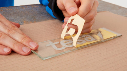 tesa® 4434 tesa® 4434 Flatback Paper Masking Tape for Sandblasting, Protection, and Reinforcement - tesa-4434-stencil-material-for-sandblasting-protection-step1of7-ap.jpg