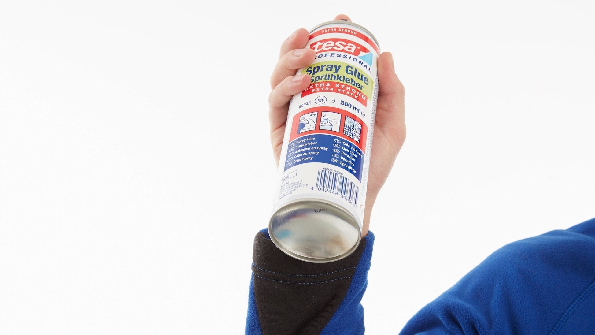 tesa® Professional 60022 The extra-powerful spray glue for bonding heavy materials - tesa-60022-powerful-spray-glue-for-bonding-heavy-materials-step1of5-ap.jpg