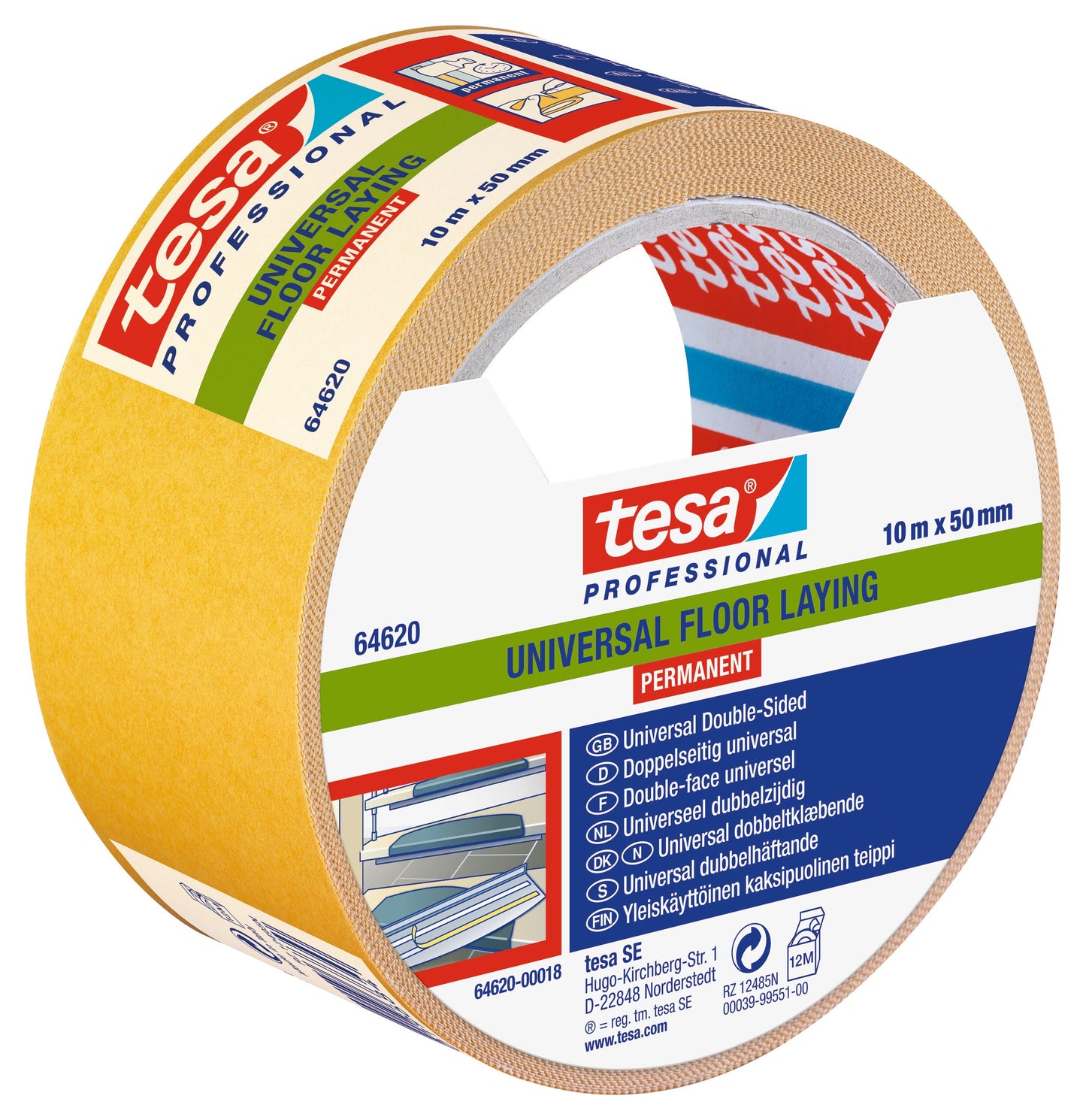tesa® Professional 65540CWT Double-sided carpet laying tape - tesa 4042448019684 64620-00018 li421 left pa.jpg