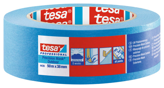 tesa® Professional 4439 Waterproof masking tape for precise and flat paint edges outdoors - tesa 4042448036087 04439-00003 li602 front pa.jpg