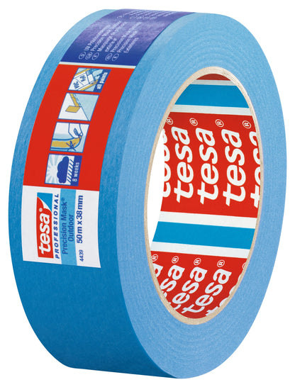 tesa® Professional 4439 Waterproof masking tape for precise and flat paint edges outdoors - tesa 4042448036087 04439-00003 li602 left pa.jpg