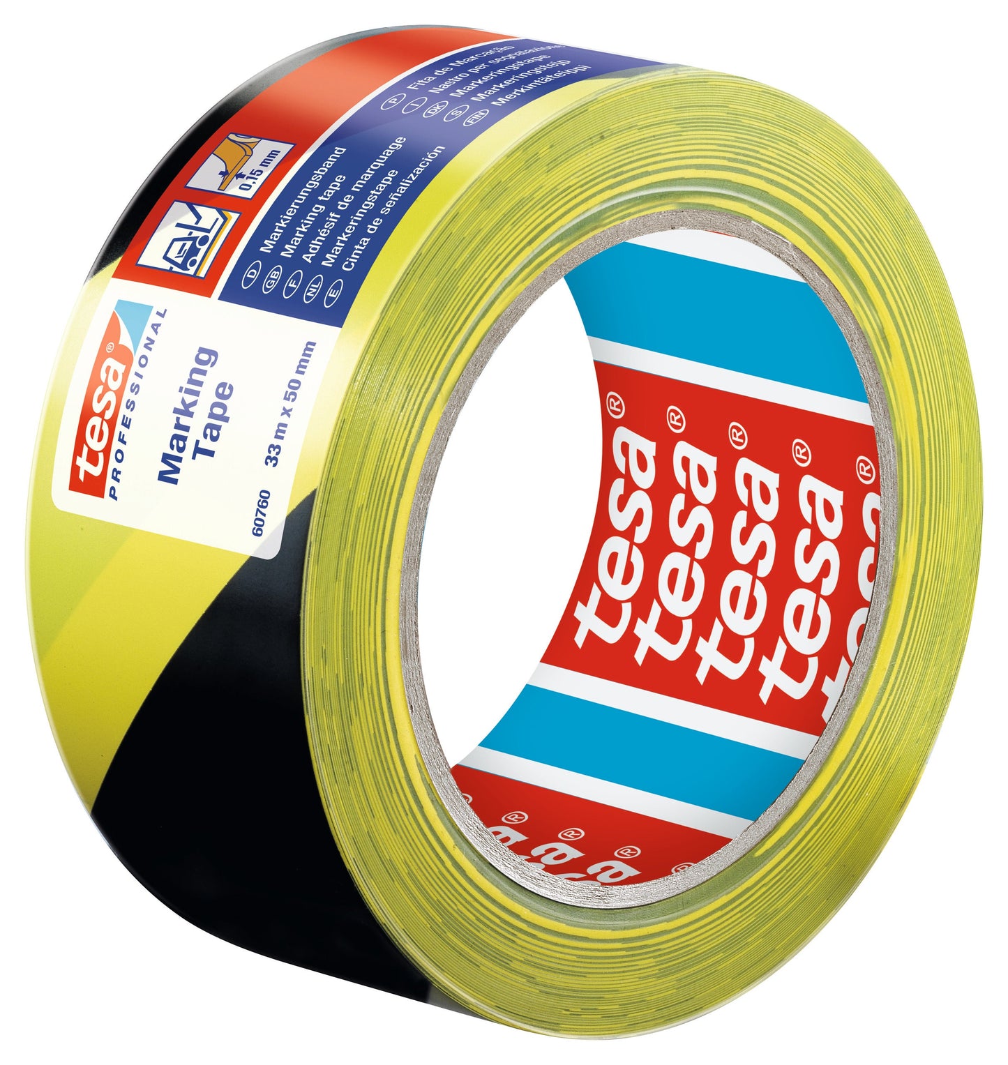 tesa® Professional 60760PRO Floor marking tape / hazard tape - tesa 4042448085740 60760-00087 li602 left pa.jpg