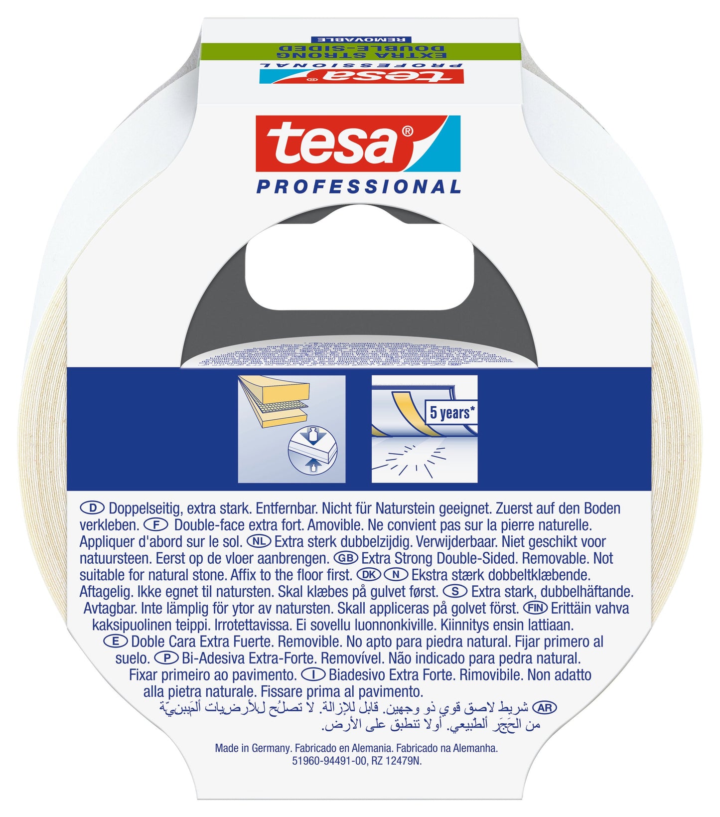tesa® Professional 65532CTP Double-sided carpet tape for professional users - removable - tesa 4042448182821 51960-00000 li491 back pa.jpg