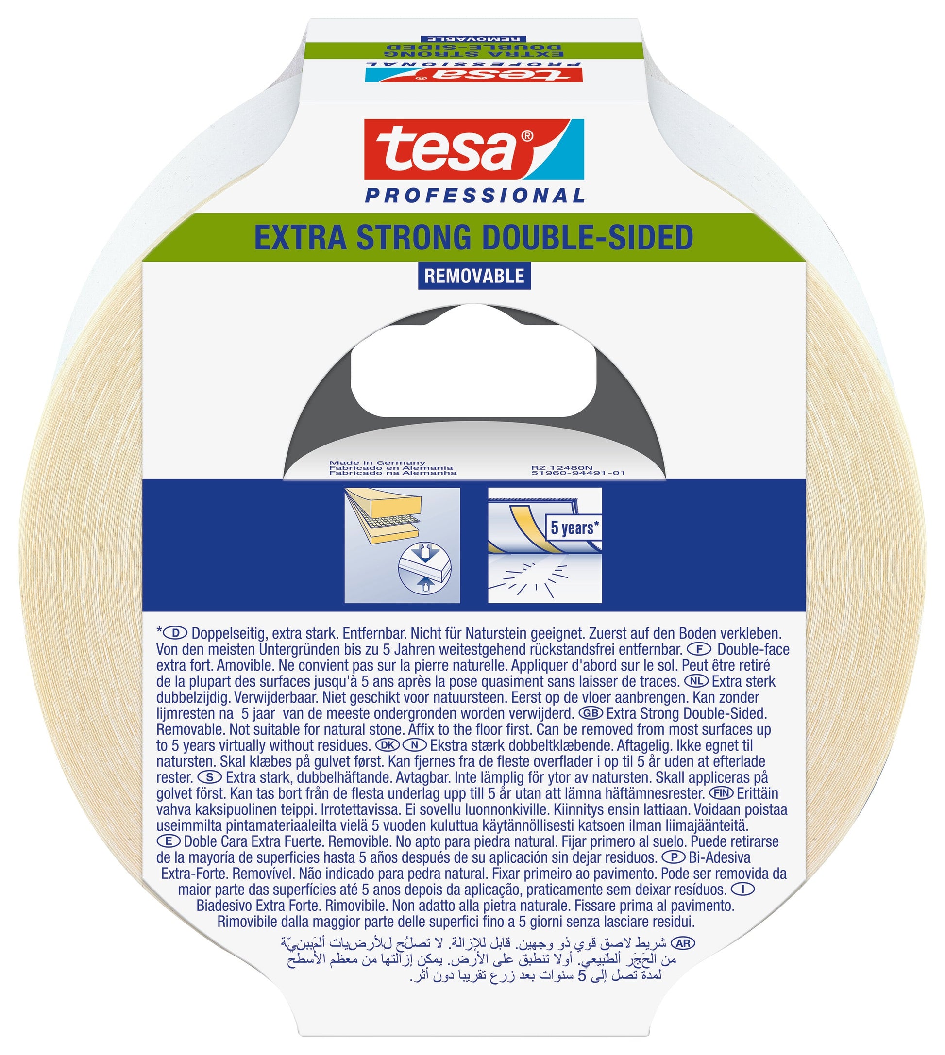 tesa® Professional 65532CTP Double-sided carpet tape for professional users - removable - tesa 4042448182838 51960-00001 li491 back pa.jpg