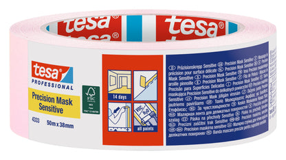 tesa® 64333 High grade paper masking tape for precise and flat paint edges on sensitive surfaces - tesa 4042448282064 04333-00020 li400 front pa.jpg
