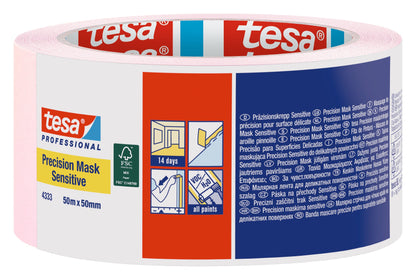 tesa® 64333 High grade paper masking tape for precise and flat paint edges on sensitive surfaces - tesa 4042448282095 04333-00021 li400 front pa.jpg
