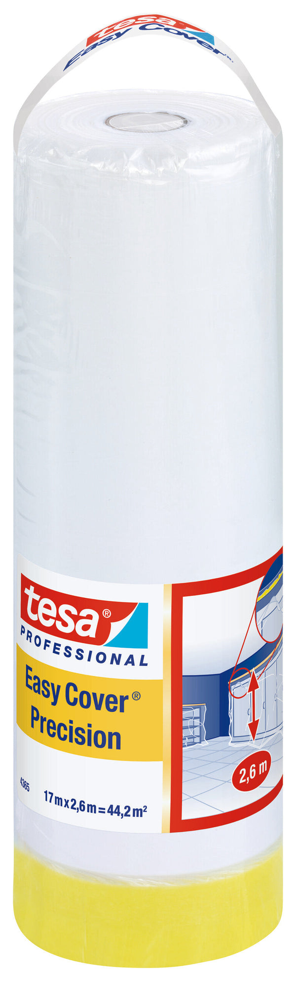 tesa® Professional 4365 2-in-1: Masking film with mask tape for sharp paint edges - tesa 4042448479372 04365-00003 li401 front pa.jpg