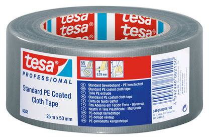 tesa® Professional 4688PRO Standard polyethylene coated cloth tape - tesa 4042448862150 04688-00047 li401 front pa.jpg