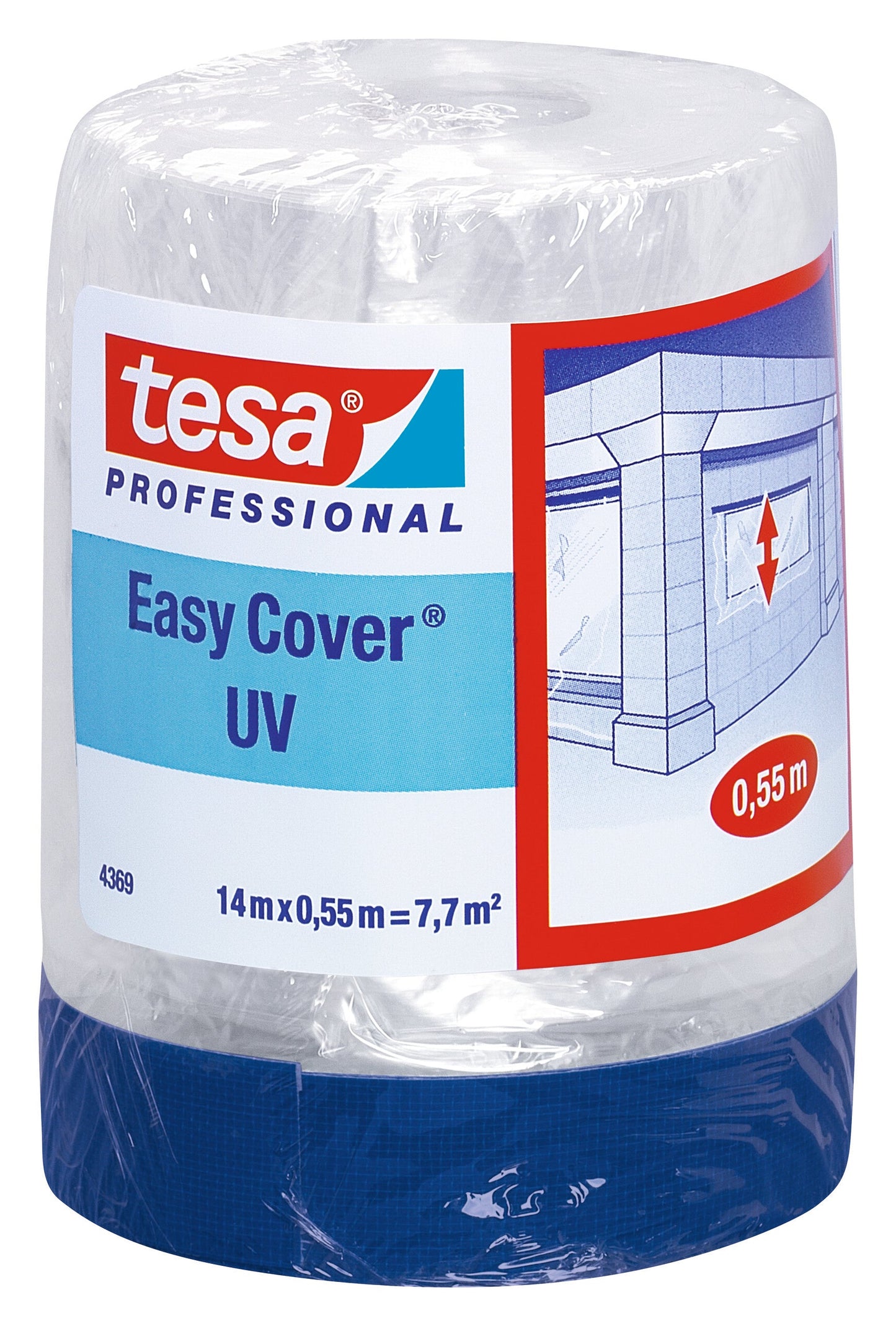 tesa® Professional 4369 Masking film with special outdoor cloth tape - tesa 4042448874832 04369-00012 li602 front pa.jpg
