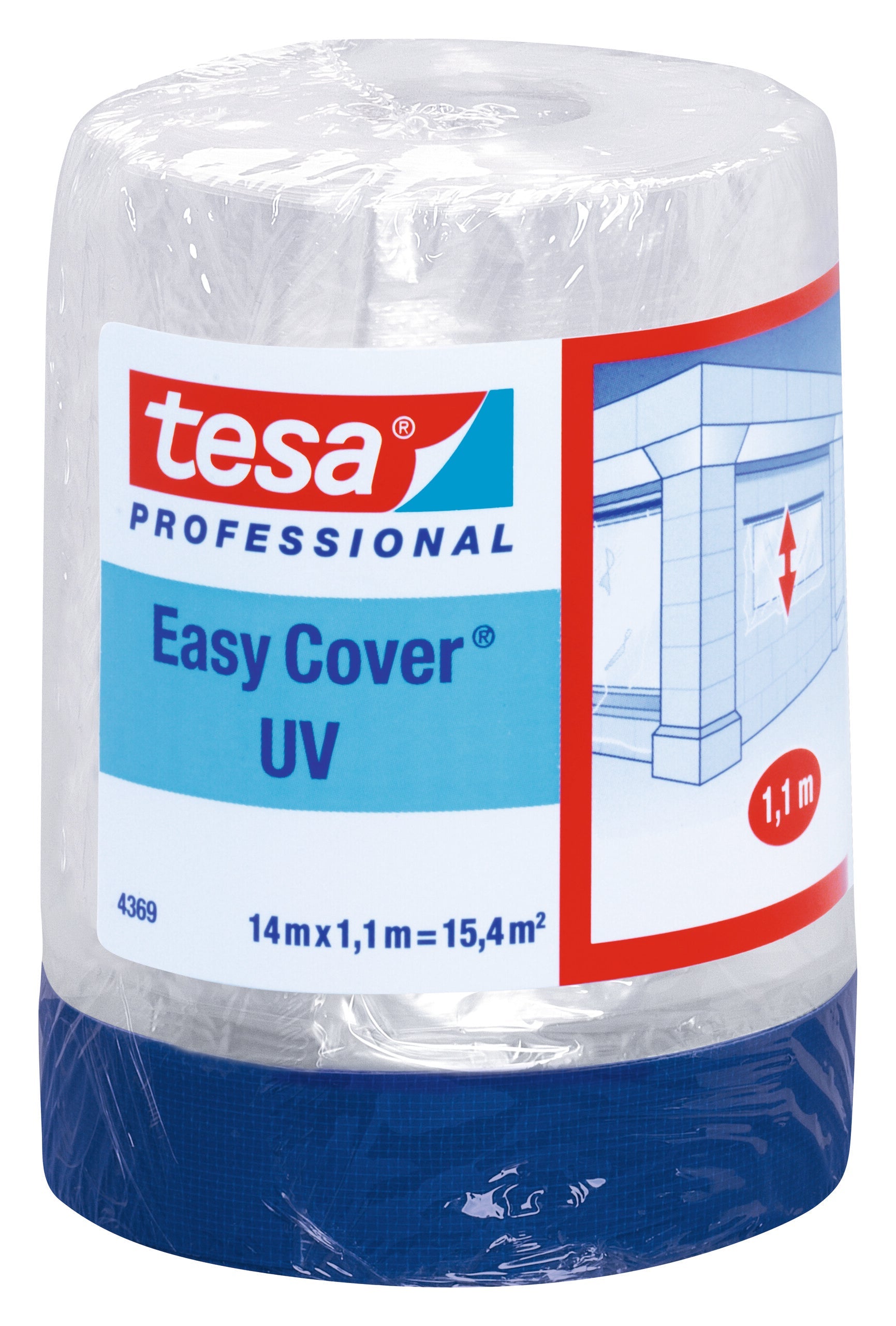 tesa® Professional 4369 Masking film with special outdoor cloth tape - tesa 4042448874849 04369-00009 li602 front pa.jpg