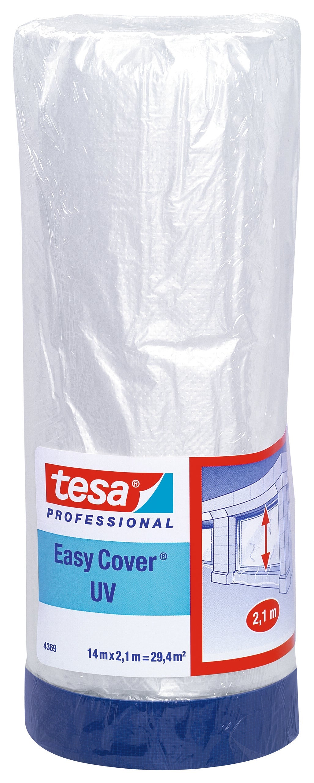 tesa® Professional 4369 Masking film with special outdoor cloth tape - tesa 4042448874870 04369-00014 li602 front pa.jpg