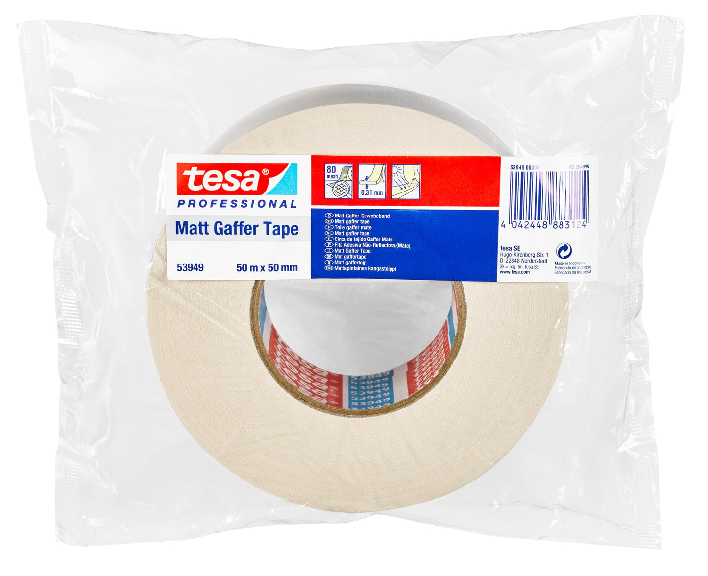 tesa® Professional 53949PRO Light-absorbing fabric tapes for many kinds of uses at events - tesa 4042448883124 53949-00004 li401 front pa.jpg