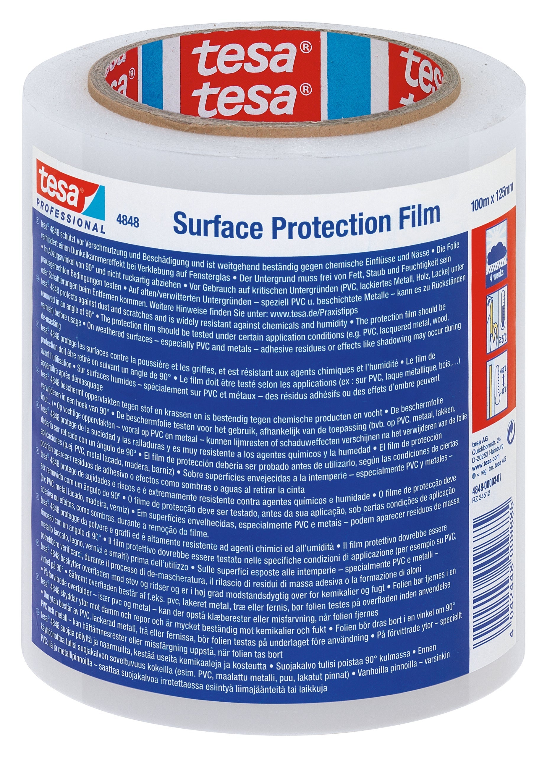 tesa® 4848 tesa® 4848 Surface Protection Film - tesa 4042448909824 04848-00003 li000 front pa.jpg