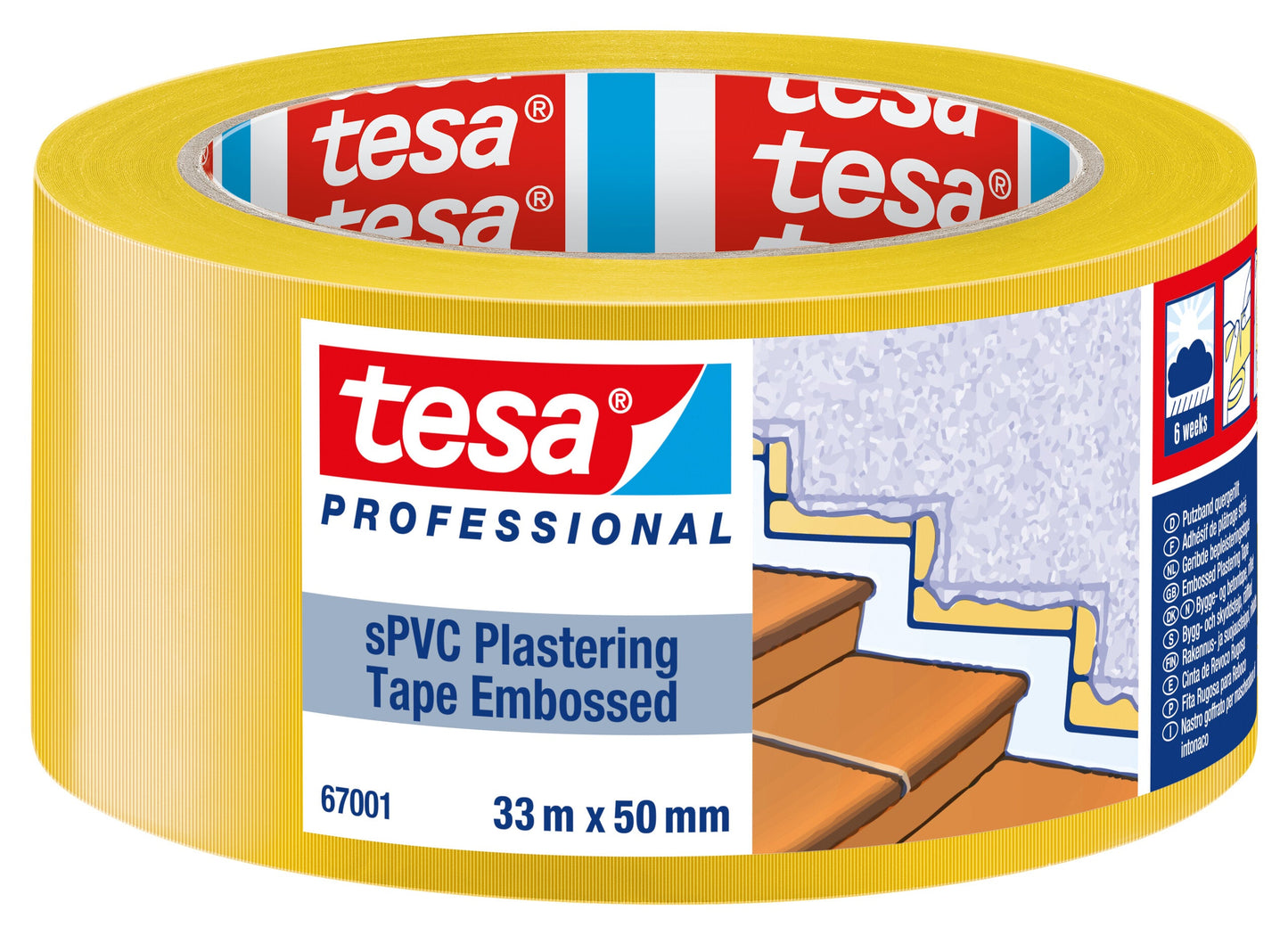 tesa® Professional 67001PRO sPVC Plastering Tape Embossed - tesa 4063565017919 67001-00001 li490 front pa.jpg