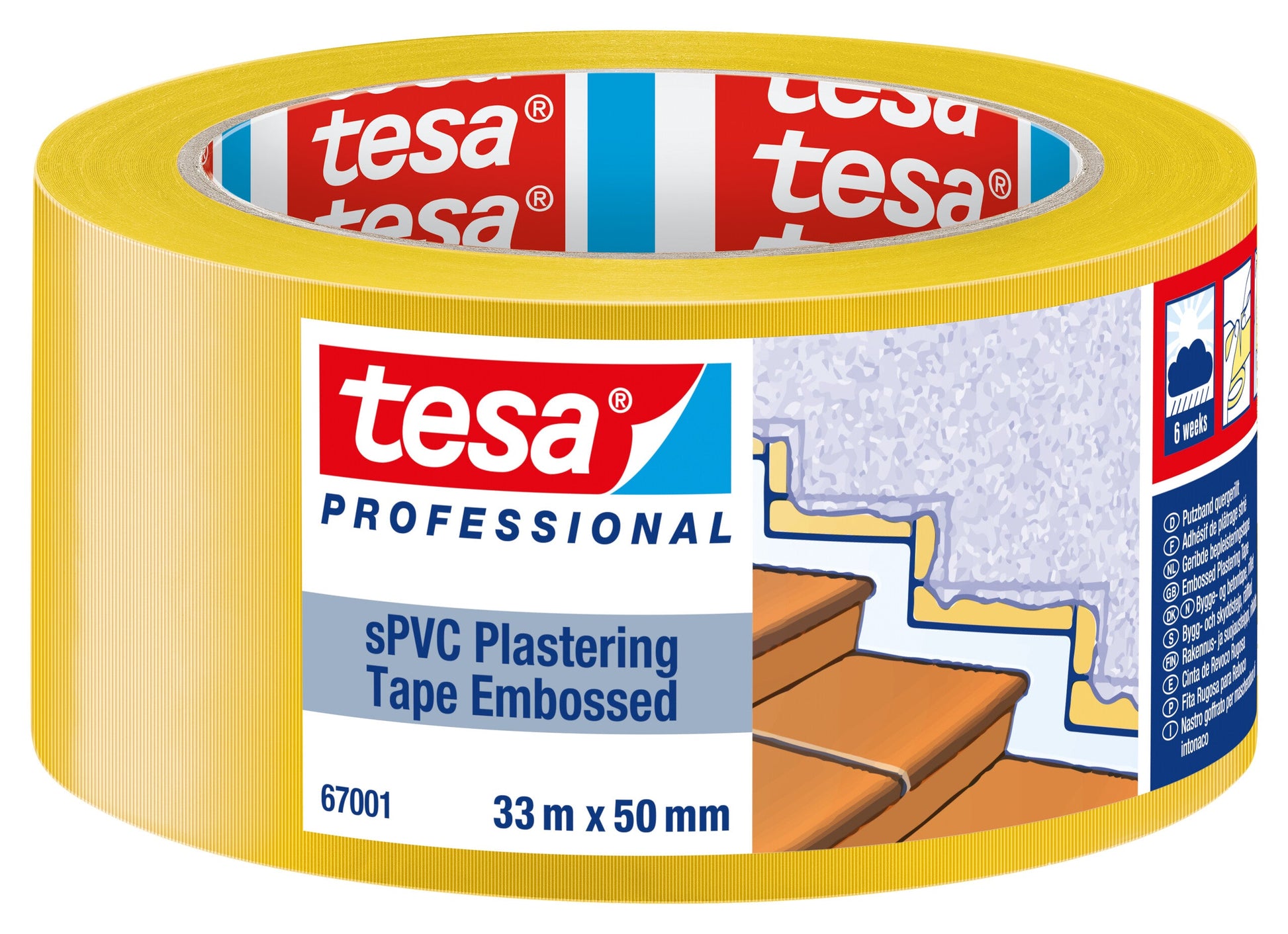 tesa® Professional 67001PRO sPVC Plastering Tape Embossed - tesa 4063565017919 67001-00001 li490 front pa.jpg