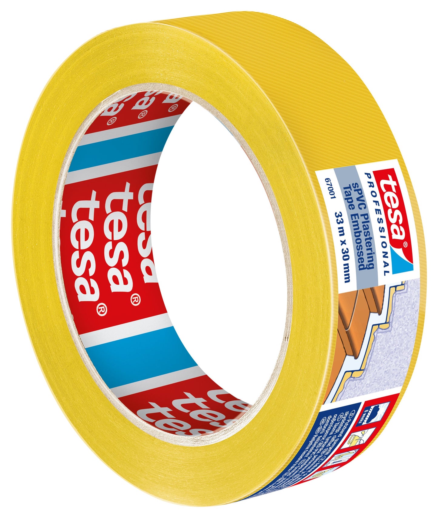 tesa® Professional 67001PRO sPVC Plastering Tape Embossed - tesa 4063565017926 67001-00000 li490 right pa.jpg