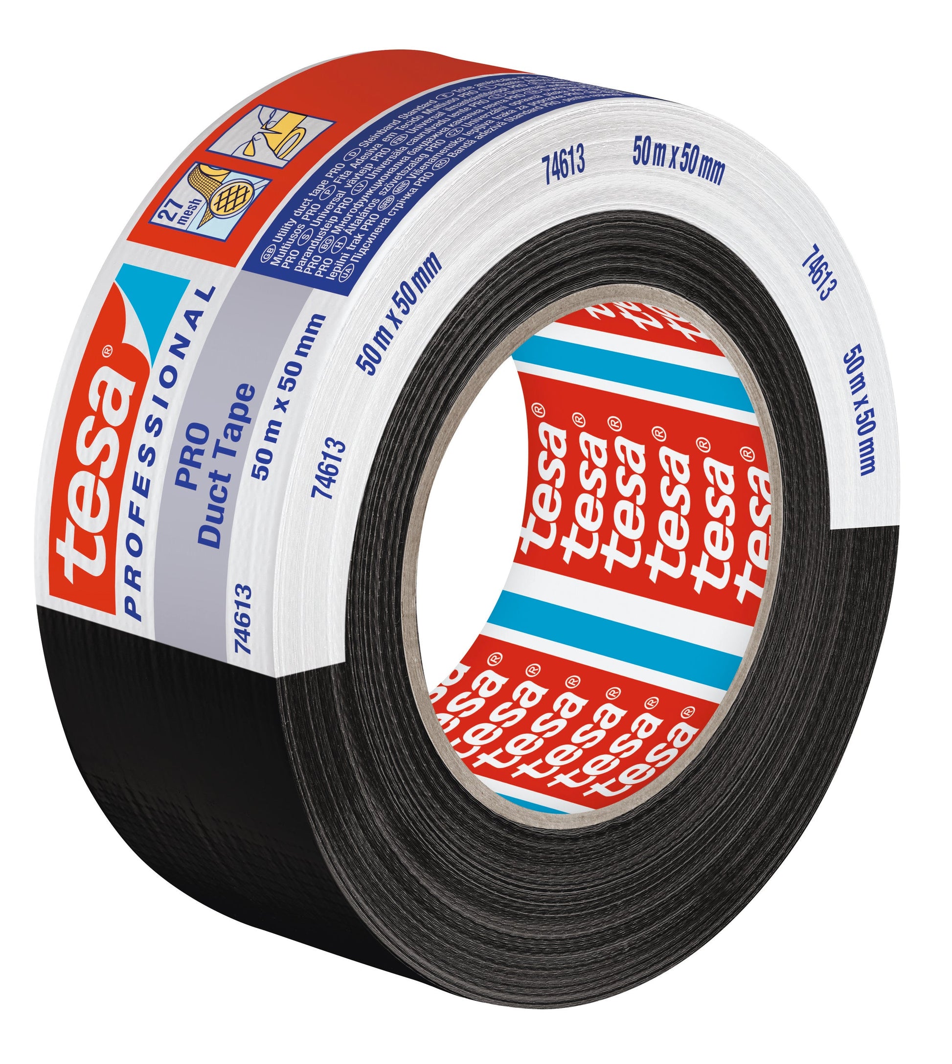 tesa® PRO 74613PRO Professional Repairing tape - best allround helper with long-lasting bonding power - tesa 4063565117855 74613-00002 li490 left pa.jpg