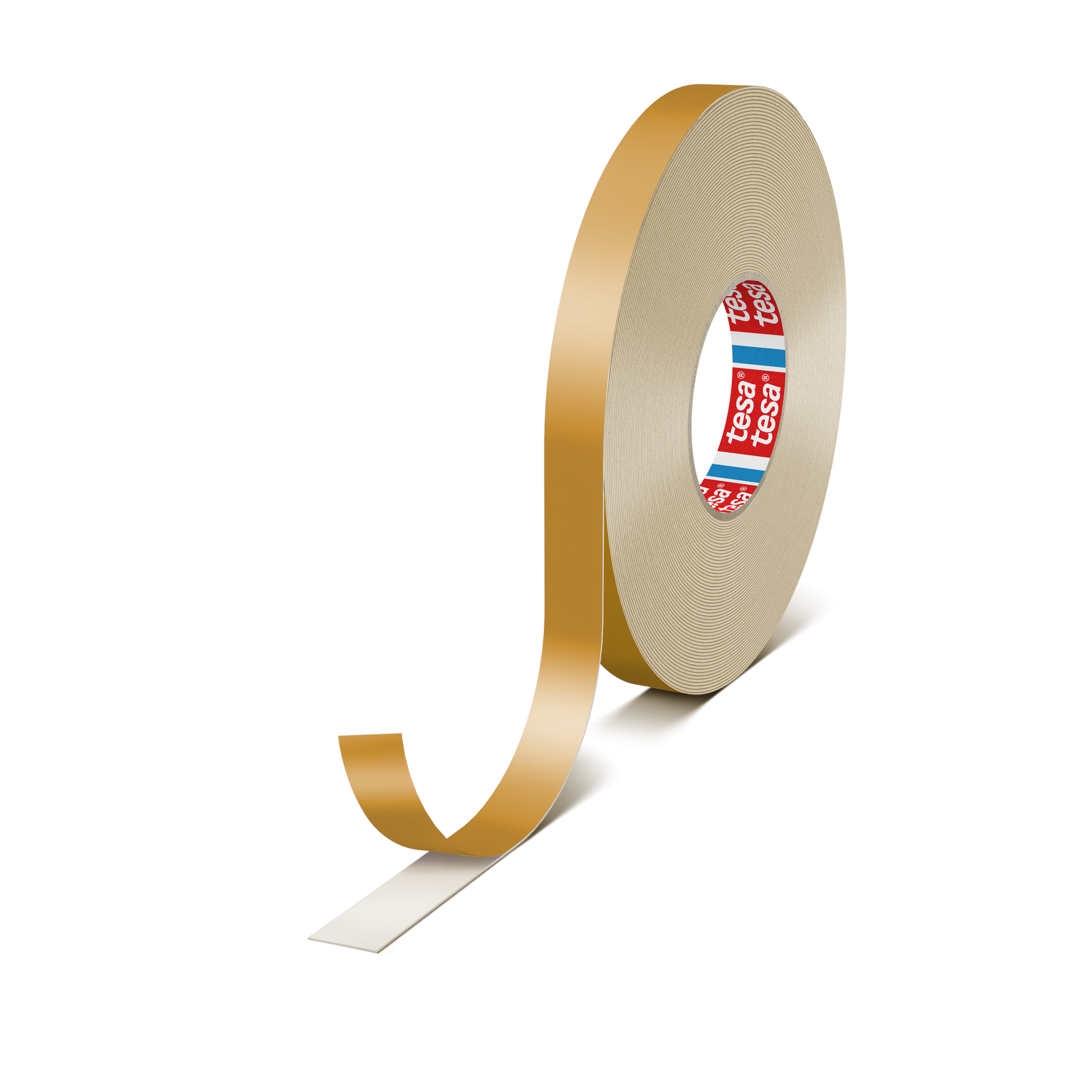 tesa® 65610 1200 µm double-sided PE foam tape with a PET reinforcement film - tesa double-sided pe-foam-white liner-havanna pr 001.png
