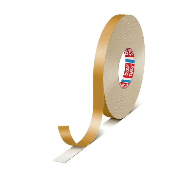 tesa® 65610 1200 µm double-sided PE foam tape with a PET reinforcement film - tesa double-sided pe-foam-white liner-havanna pr 001.png